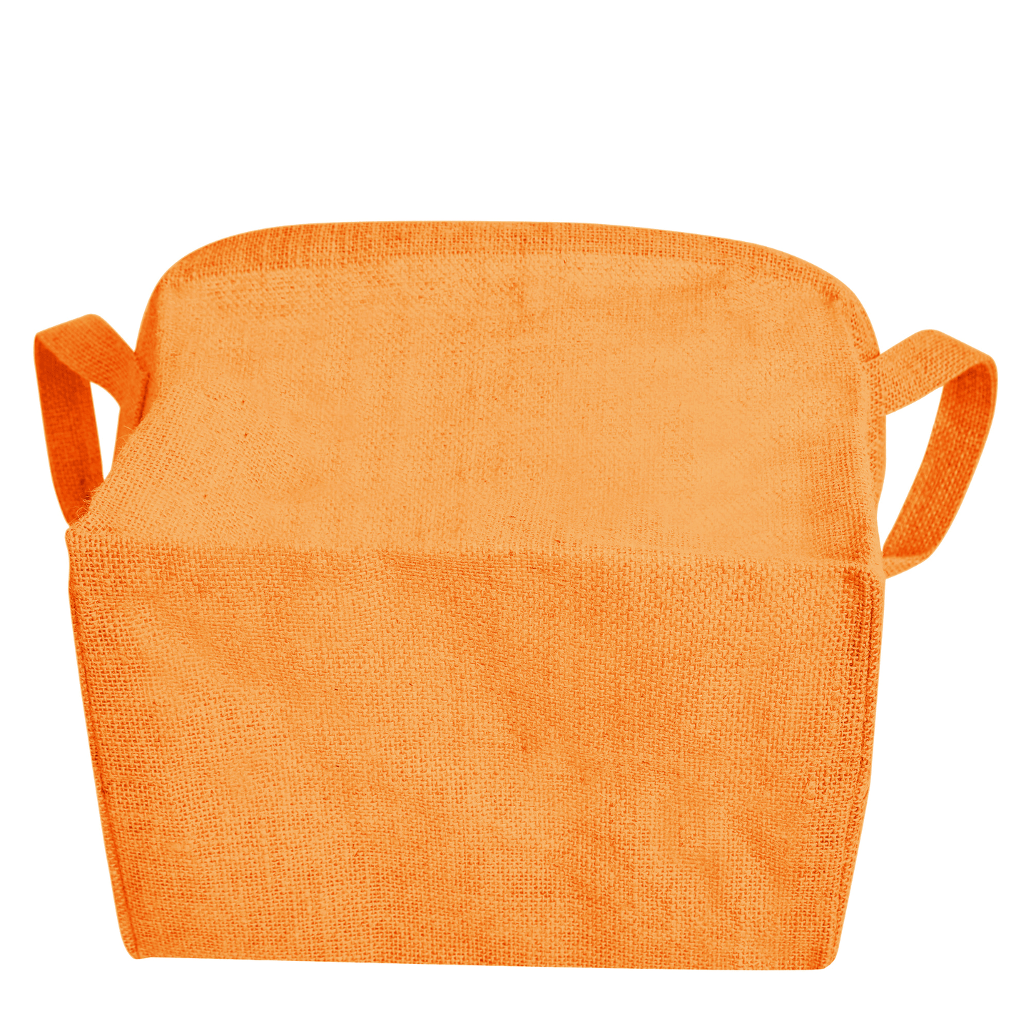 Coloured Jute Organizer Baskets – Storage Basket with Handles for Living Room, Bedroom – Rectangular Bins for Toys, Books & Small Items (Packs of 4)