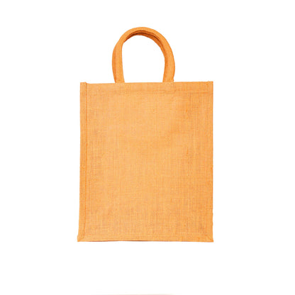 Burlap Jute Tote Shoulder Bags – Ideal for Travel, Weddings, Shopping & Promotional (Packs of 4)