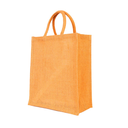 Burlap Jute Tote Shoulder Bags – Ideal for Travel, Weddings, Shopping & Promotional (Packs of 4)