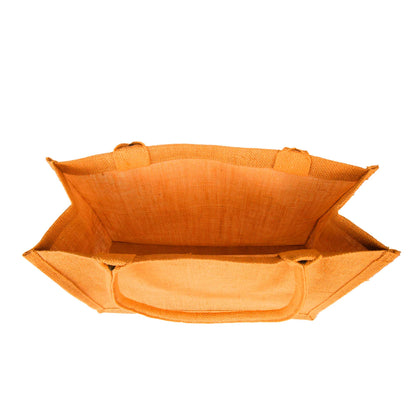 Jute Tote Bags – Ideal for Christmas Gifts, Weddings & Shopping – Deep Red, Pink, Green & Orange (Set of 4)