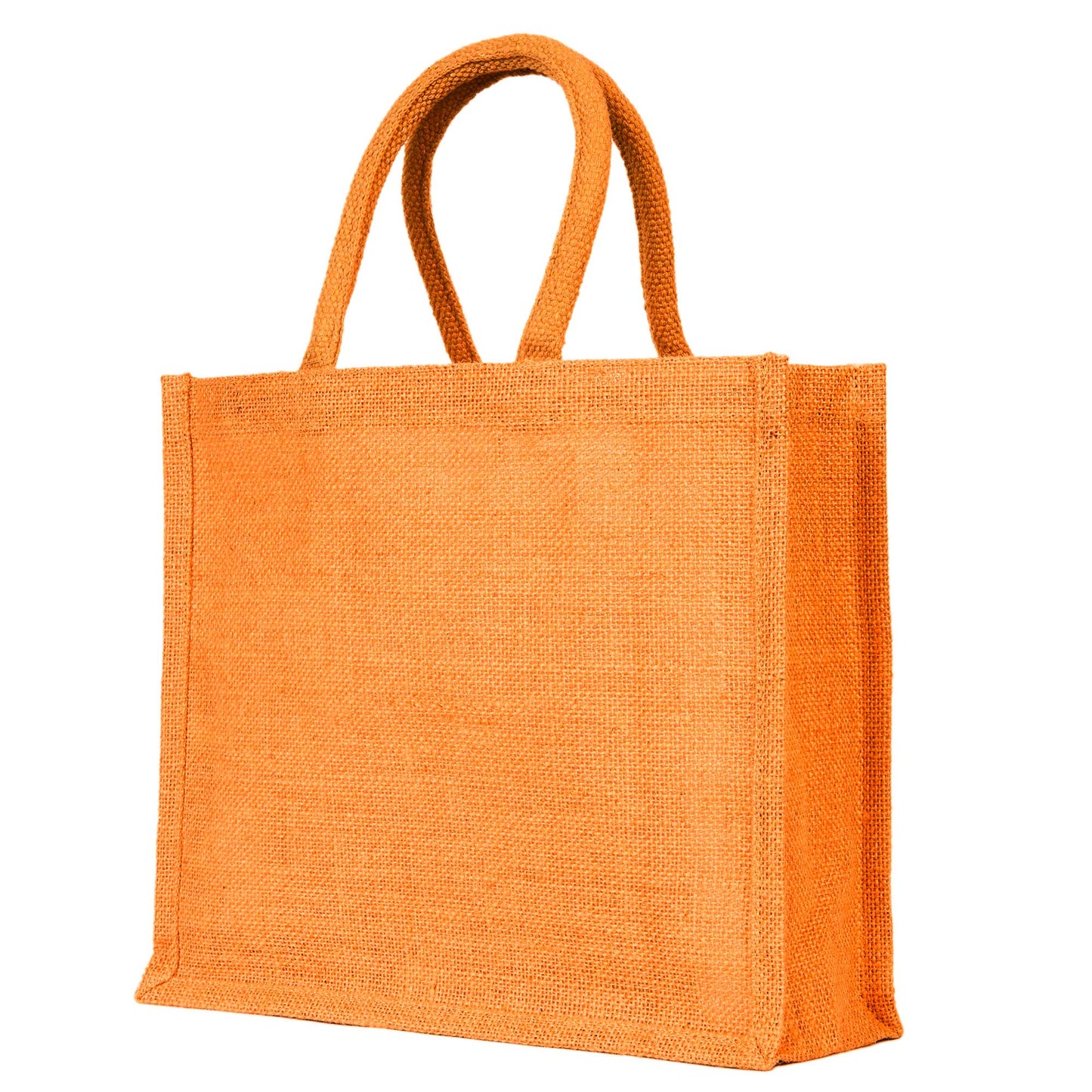 Jute Burlap Wholesale Shopping Bags in Red, Pink, Green & Orange – Perfect for Thanksgiving, Weddings, Travel & more (Set of 4)