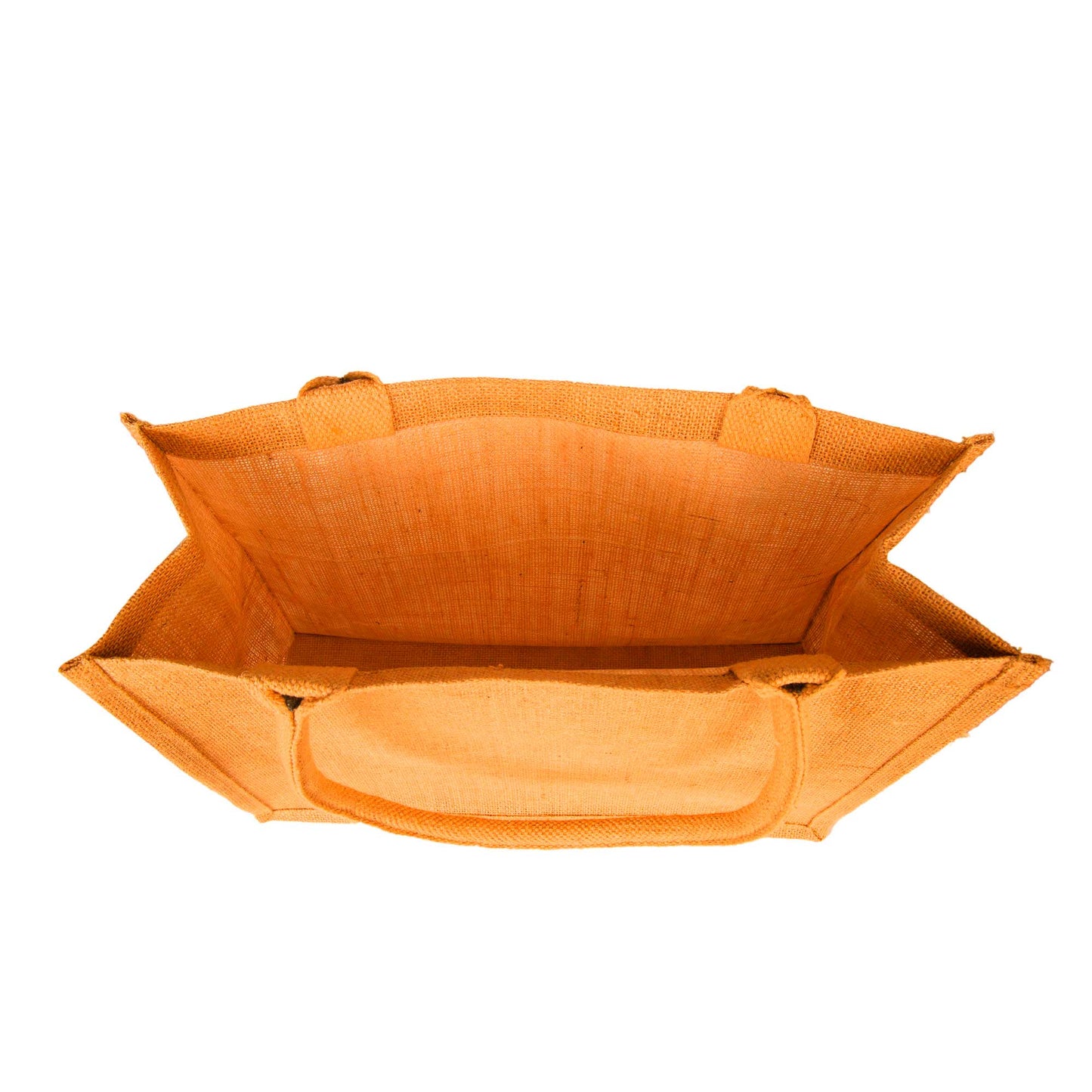 Jute Tote Bags – Shopping, Gifting, Weddings, Travel, Promotional–Deep Red, Pink, Green, Orange (Set of 4)