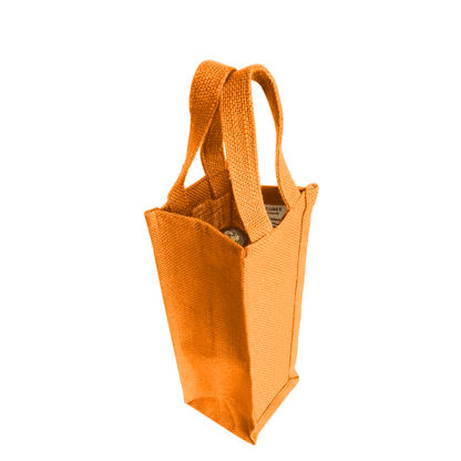 Coloured Jute Wine Gift Bags – Wholesale Reusable Bottle Bags with Handles for Weddings & Events (Pack of 6)