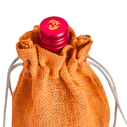 Coloured Jute Wine Bottle Gift Bags – Burlap Pouches with Drawstring, – Eco-Friendly Covers for Events, Parties, Christmas & Gifting (Set of 7)