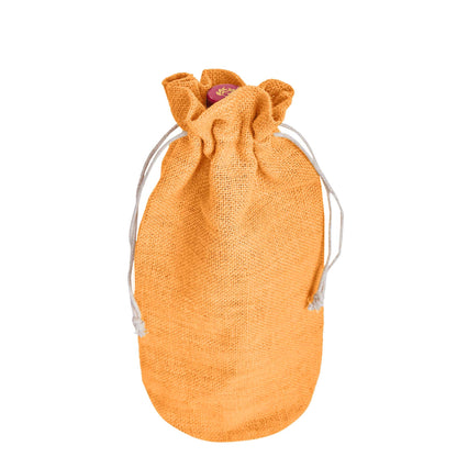 Colored Jute Wine Bottle Bags – Burlap Gift Pouches, Perfect for Weddings, Christmas, New Year, and Special Occasions (Set of 7)