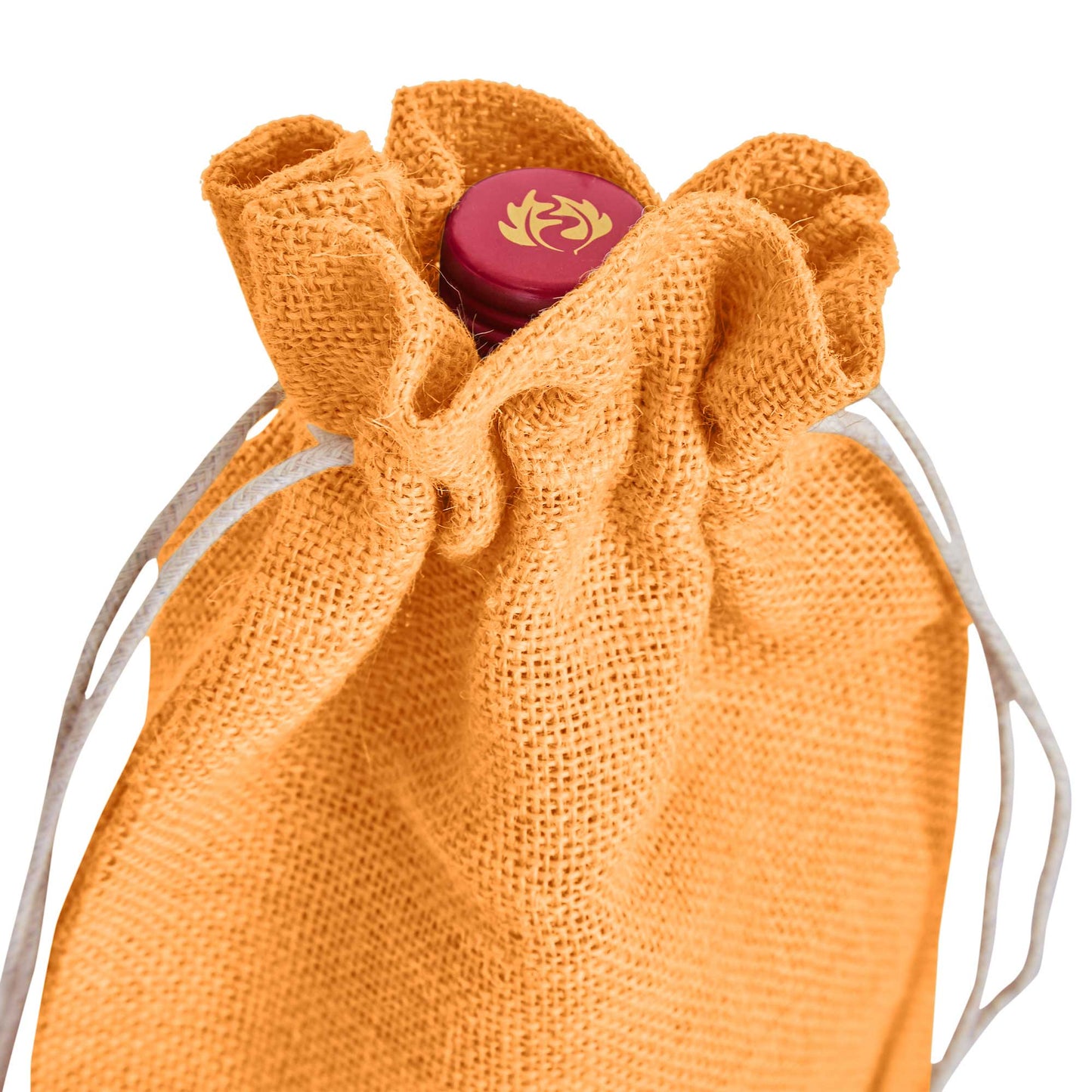 Colored Jute Wine Bottle Bags – Burlap Gift Pouches, Perfect for Weddings, Christmas, New Year, and Special Occasions (Set of 7)