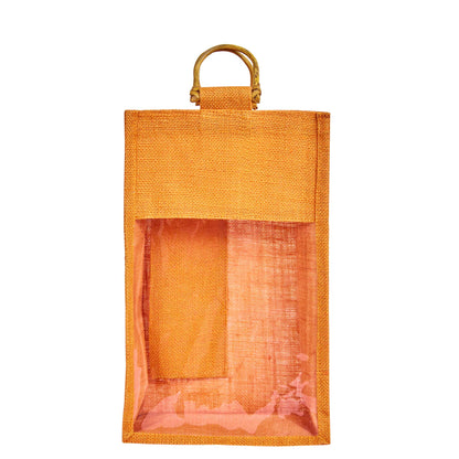 Jute Wine Gift Bags – Reusable 2-Bottle Colored Tote Bags – Weddings, Birthdays, Christmas, &  Special Occasions (Packs of 6)