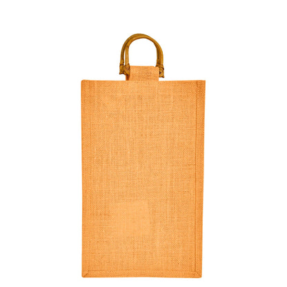 Coloured Jute Wine Burlap Gift Bags – Reusable 2-Bottle Totes, Gifting, Weddings, Parties & Holidays (Packs of 6)