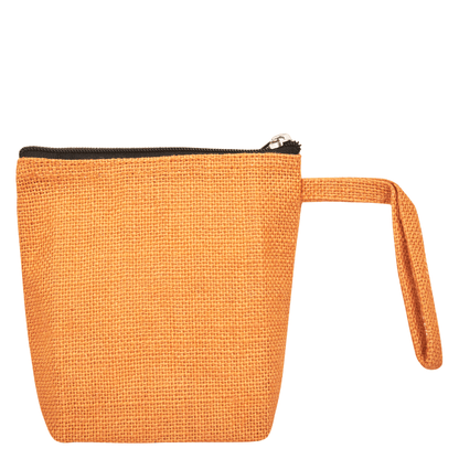 Jute Cosmetic Bags for Women – Burlap Makeup, Toiletry & Coin Pouches, Perfect for Travel or Gifting  (Packs of 6)