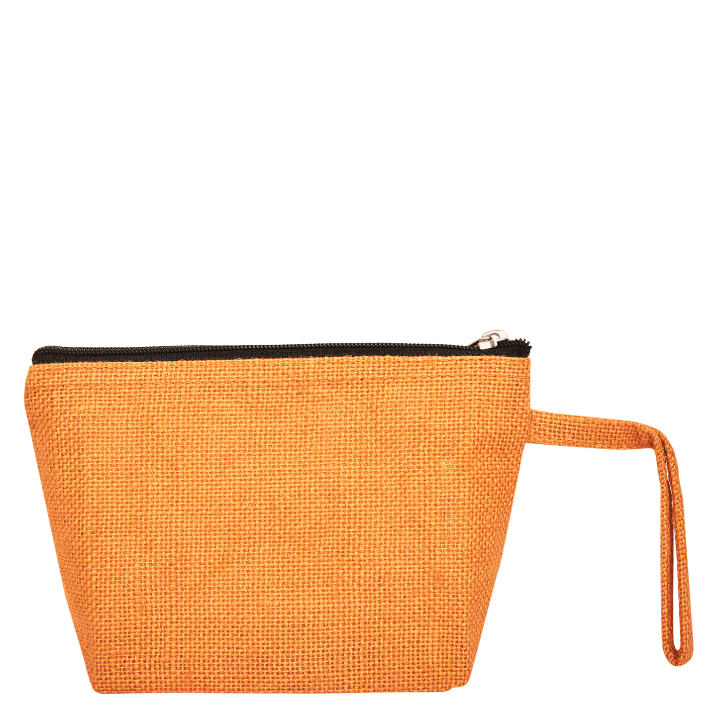 Colourful Jute Cosmetic Bags – Flat-Bottom Zippered Pouches for Makeup & Toiletries (Packs of 6)