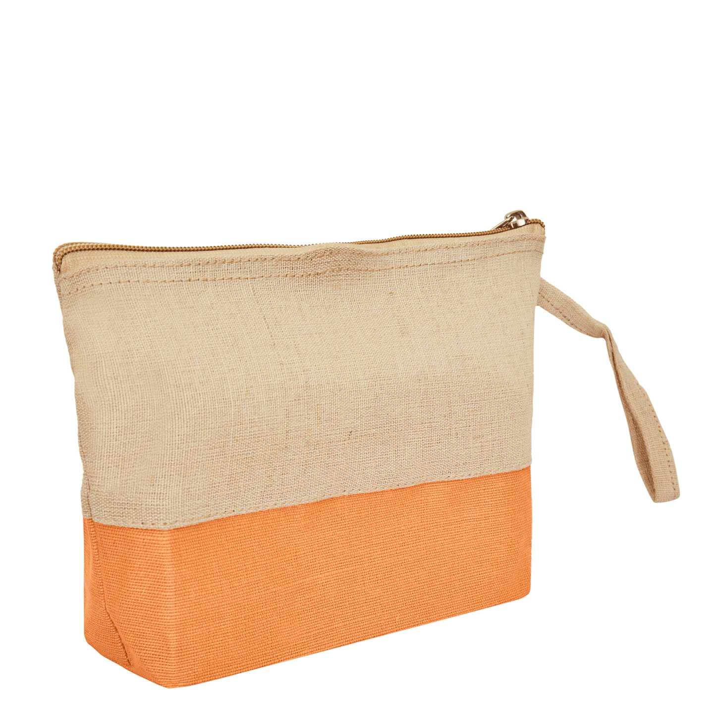 Jute Cosmetic Pouches – Travel-Friendly Zippered Burlap Bags for Makeup & Toiletries (Packs of 4)