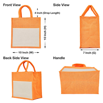 Wholesale Jute Tote Bags – Shopping, Travel, Weddings, Beach, Christmas, New Year & More (Set of 4)