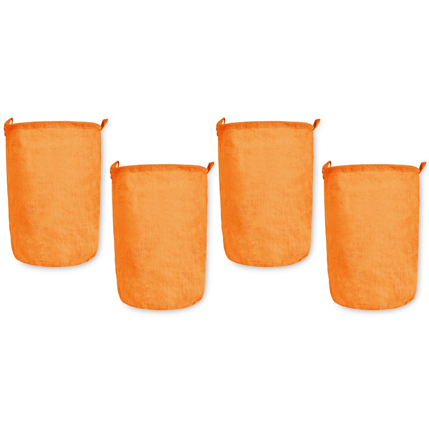 Jute Burlap Coloured Storage Basket – Small Clothes Ladundry, Socks, Books & Many more (Set of 4)