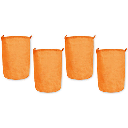 Jute Burlap Coloured Storage Basket – Small Clothes Ladundry, Socks, Books & Many more (Set of 4)