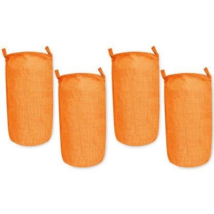 Coloured Jute Storage Baskets – Durable Foldable Hampers for Clothes, Toys & Home Organization | Eco-Friendly Burlap Bins (Packs of 4)