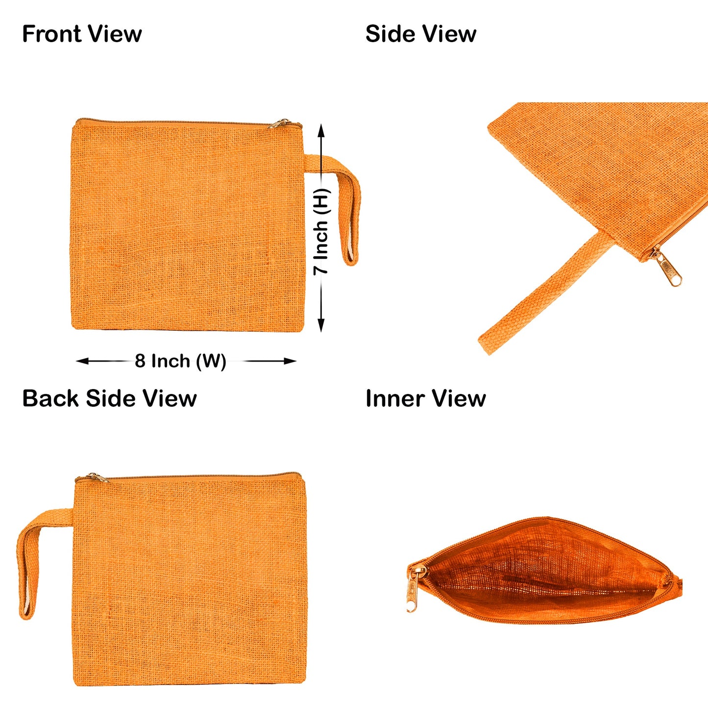 Wholesale Reusable Burlap Tote Bags – Jute Gift, Grocery, Beach & Wedding Party Bags (Set of 4)