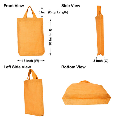 High-Quality Wholesale Jute Shopping Bags – Grocery, Shopping, Gifts, Beach Trips & Weddings (Set of 4)