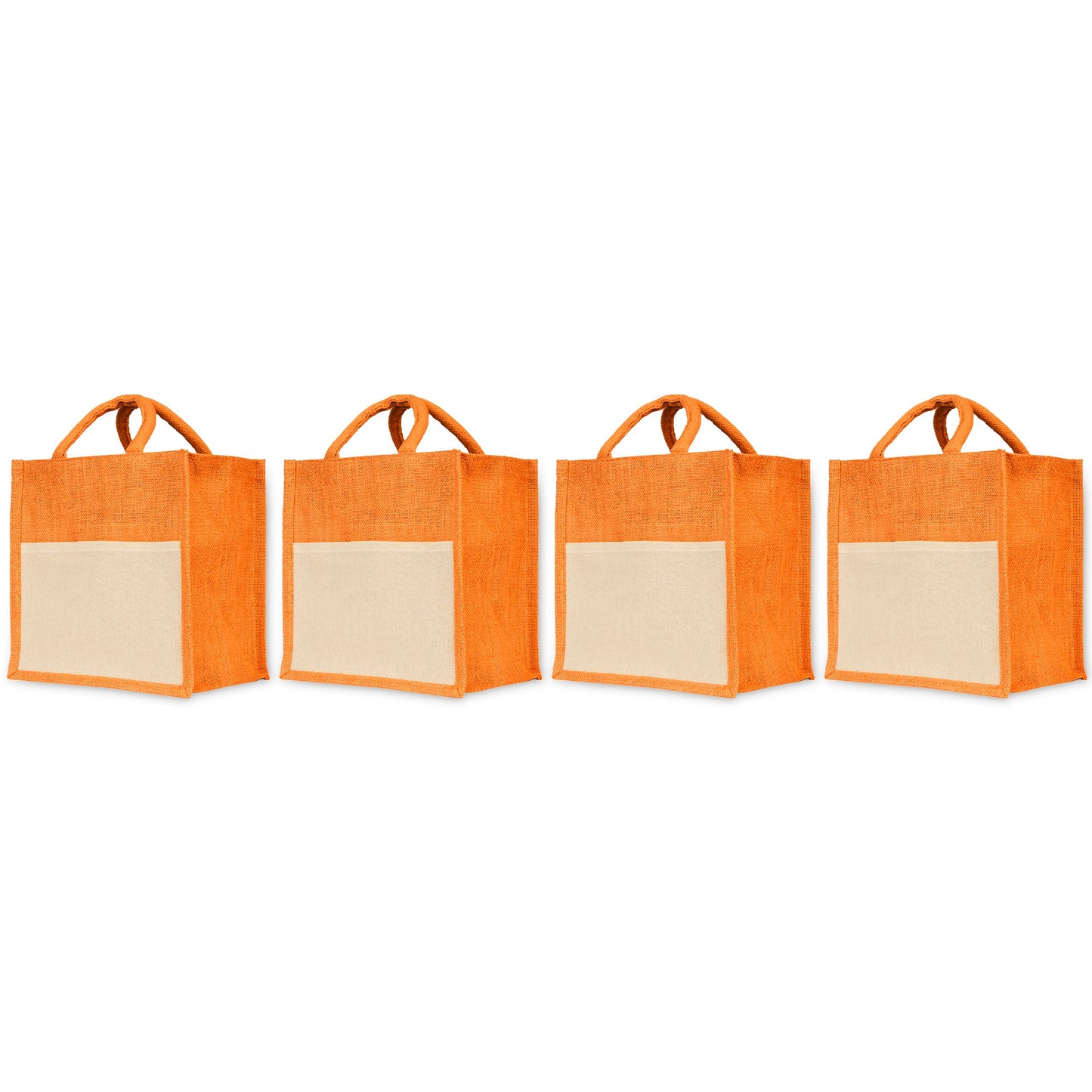 Jute Shopping Bags – Eco-Friendly Wholesale Bags for Travel, Weddings, Christmas, Thanksgiving & more (Set of 4)