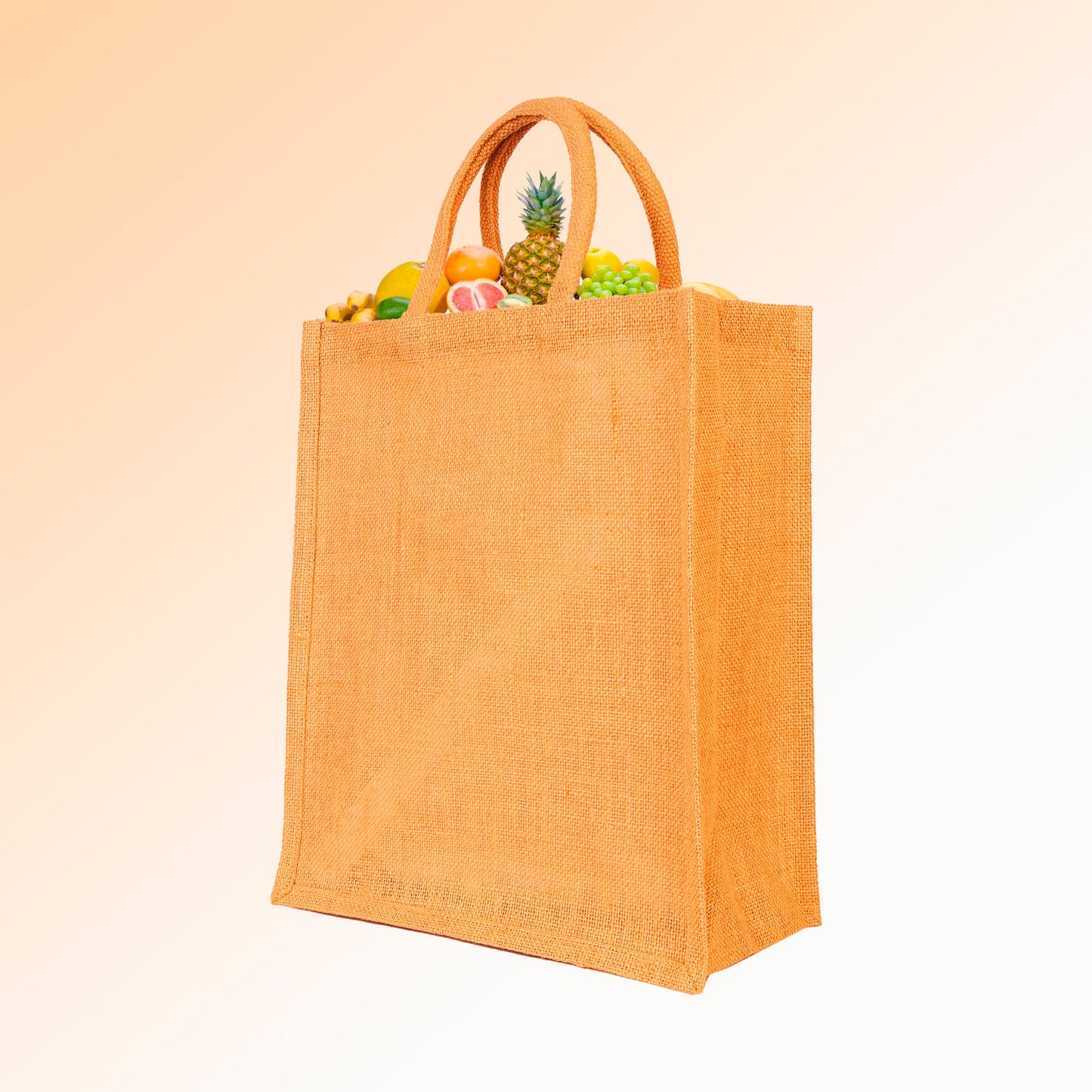 Burlap Jute Tote Shoulder Bags – Ideal for Travel, Weddings, Shopping & Promotional (Packs of 4)