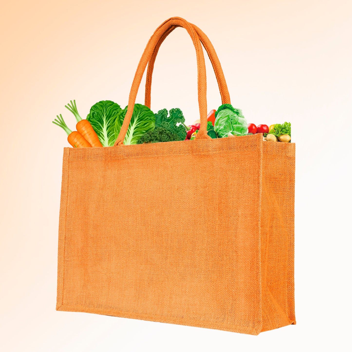 Jute Tote Bags – Ideal for Christmas Gifts, Weddings & Shopping – Deep Red, Pink, Green & Orange (Set of 4)