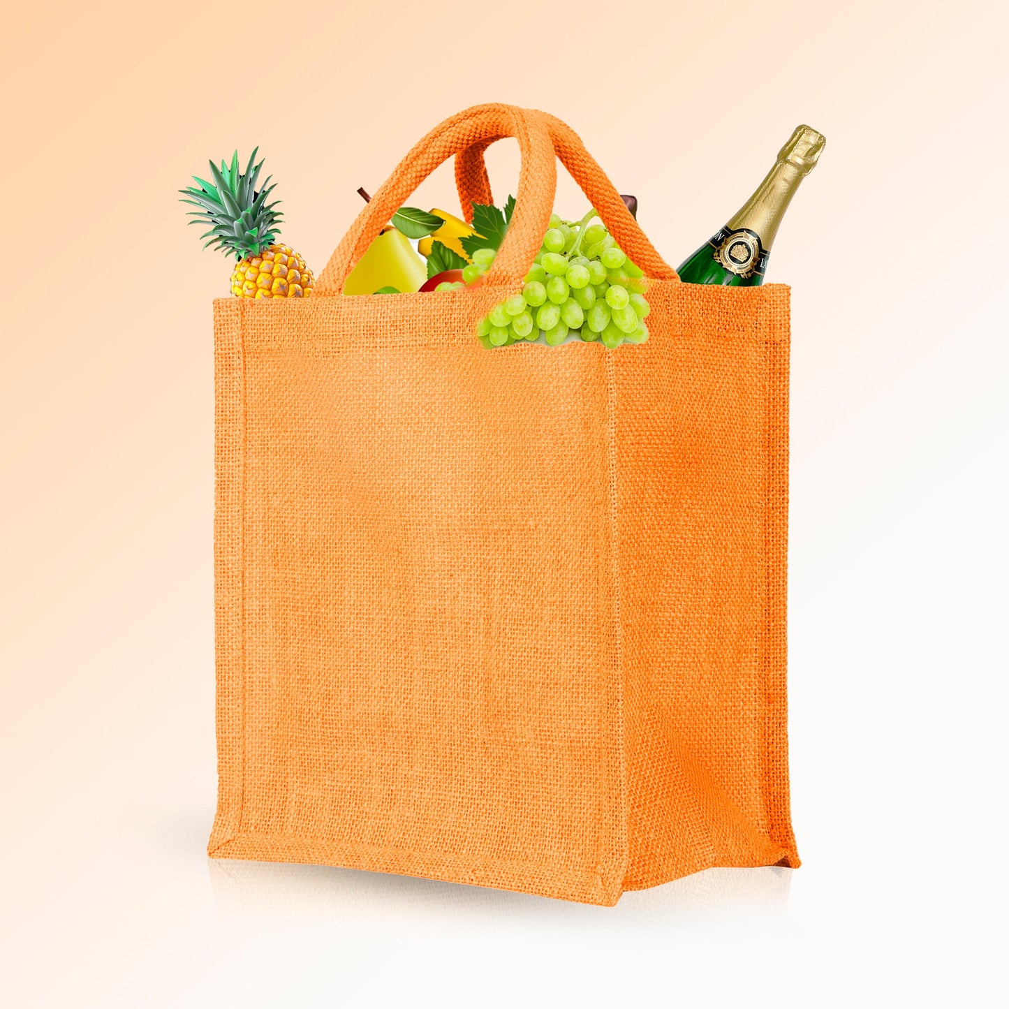 Durable  Wholesale Jute Tote Bags for DIY, Gifting, Weddings, Groceries, Beach, and Promotions (Packs of 4)