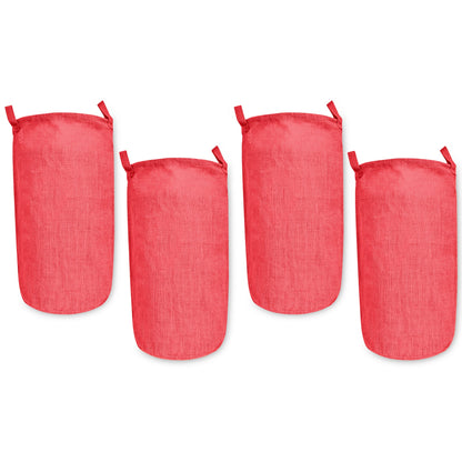 Coloured Jute Storage Baskets – Durable Foldable Hampers for Clothes, Toys & Home Organization | Eco-Friendly Burlap Bins (Packs of 4)