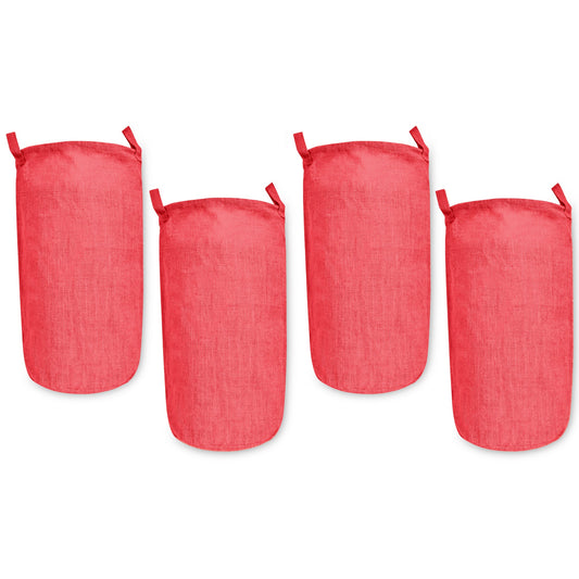 Coloured Jute Storage Baskets – Durable Foldable Hampers for Clothes, Toys & Home Organization | Eco-Friendly Burlap Bins (Packs of 4)