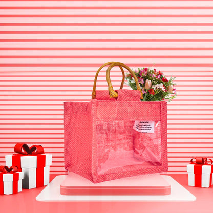 Eco-Friendly & Reusable Jute Gift Bags – Burlap Pouches for Bridesmaids, Wedding Gifts, DIY Favors (7 Pcs )