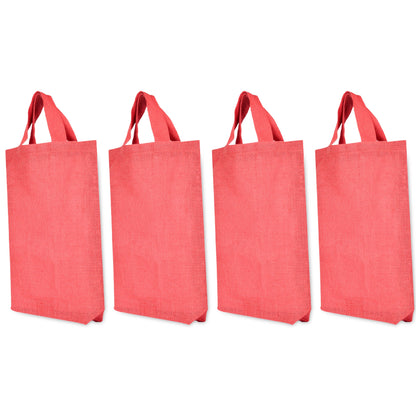 High-Quality Wholesale Jute Shopping Bags – Grocery, Shopping, Gifts, Beach Trips & Weddings (Set of 4)