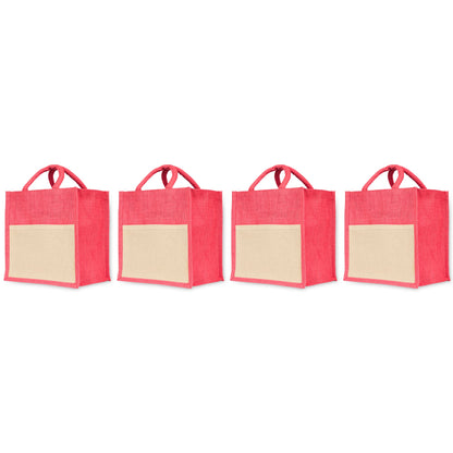 Jute Shopping Bags – Eco-Friendly Wholesale Bags for Travel, Weddings, Christmas, Thanksgiving & more (Set of 4)