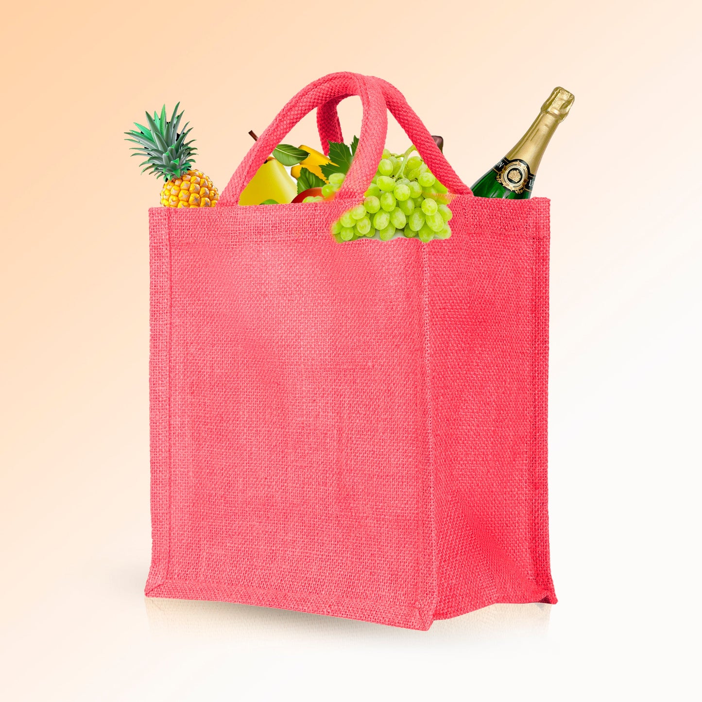 Durable  Wholesale Jute Tote Bags for DIY, Gifting, Weddings, Groceries, Beach, and Promotions (Packs of 4)