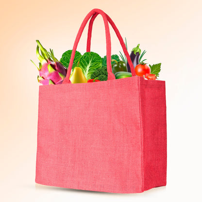 Colourful Jute Tote Bags for Wholesale –  For Promotions, Holidays, Weddings, Travel & Daily Use (Set of 4)