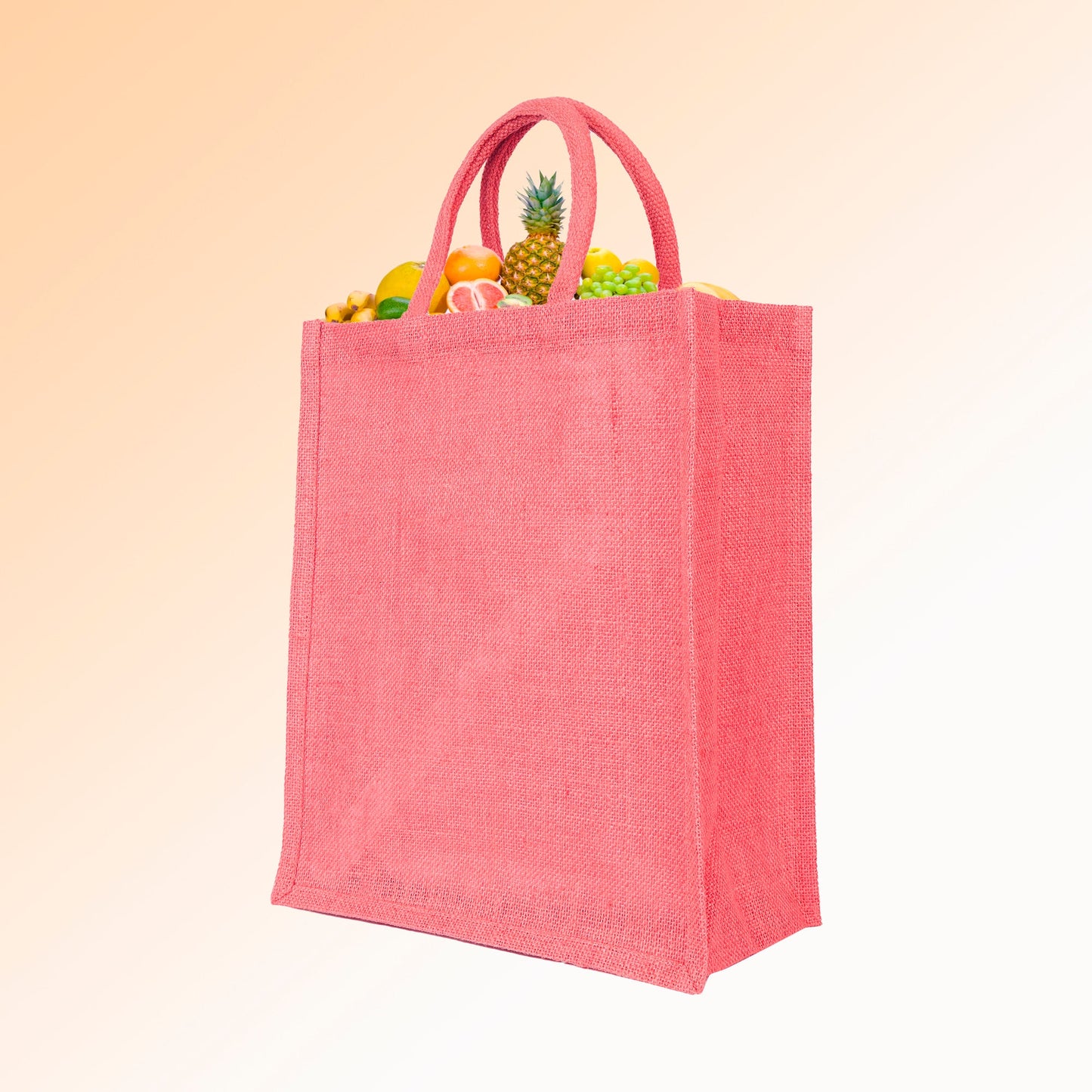 Burlap Jute Tote Shoulder Bags – Ideal for Travel, Weddings, Shopping & Promotional (Packs of 4)