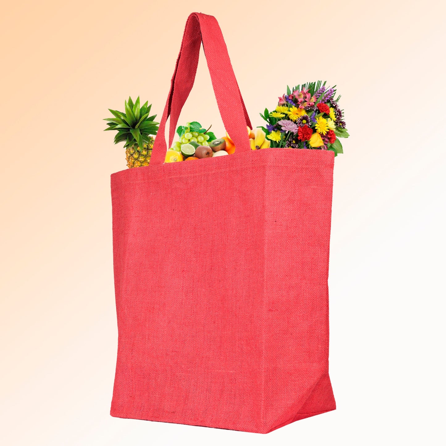 Wholesale Jute Tote Shoulder Bags – Shopping, Weddings, Promotional, Travel & DIY Gift Bags (Packs of 4)