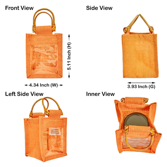 Burlap Gift Bags  – Natural Jute Pouches for Wedding, Christmas, New Year, Parties, Birthday Gifts (Packs of 7)