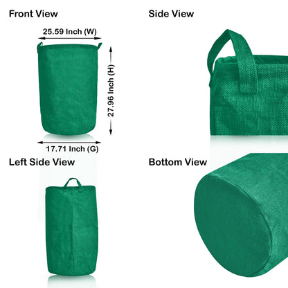 Jute Burlap Coloured Storage Basket – Small Clothes Ladundry, Socks, Books & Many more (Set of 4)