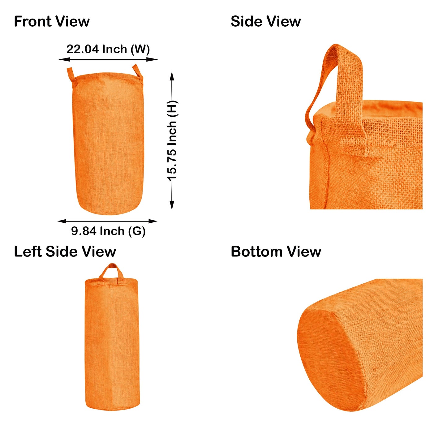 Coloured Jute Storage Baskets – Durable Foldable Hampers for Clothes, Toys & Home Organization | Eco-Friendly Burlap Bins (Packs of 4)