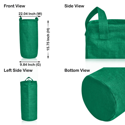 Coloured Jute Storage Baskets – Durable Foldable Hampers for Clothes, Toys & Home Organization | Eco-Friendly Burlap Bins (Packs of 4)