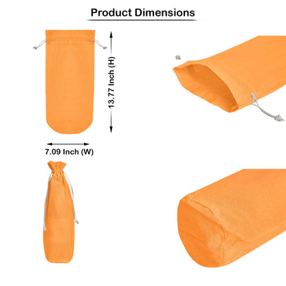 Jute Wine Bottle Bags– Coloured Reusable Gift Pouches Rustic Wine Covers for Weddings, New Year, Christmas & Events (Set of 6 )