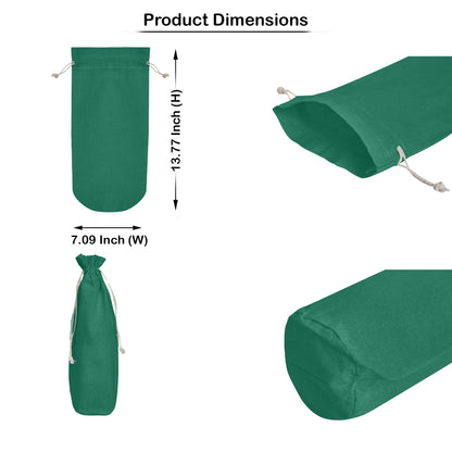 Jute Wine Bottle Bags– Coloured Reusable Gift Pouches Rustic Wine Covers for Weddings, New Year, Christmas & Events (Set of 6 )