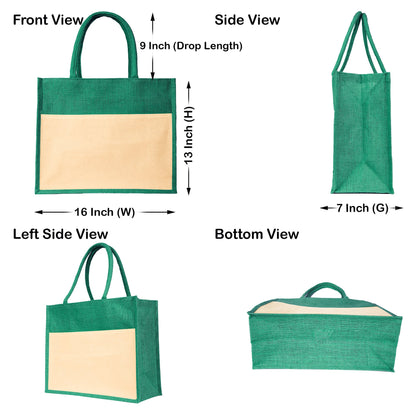 Colorful  Wholesale Jute Tote Bags – Ideal for Everyday Use, Shopping, Holidays & Special Occasions (Pack of 4)