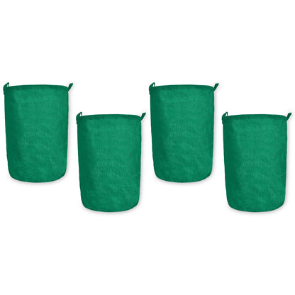 Jute Burlap Coloured Storage Basket – Small Clothes Ladundry, Socks, Books & Many more (Set of 4)