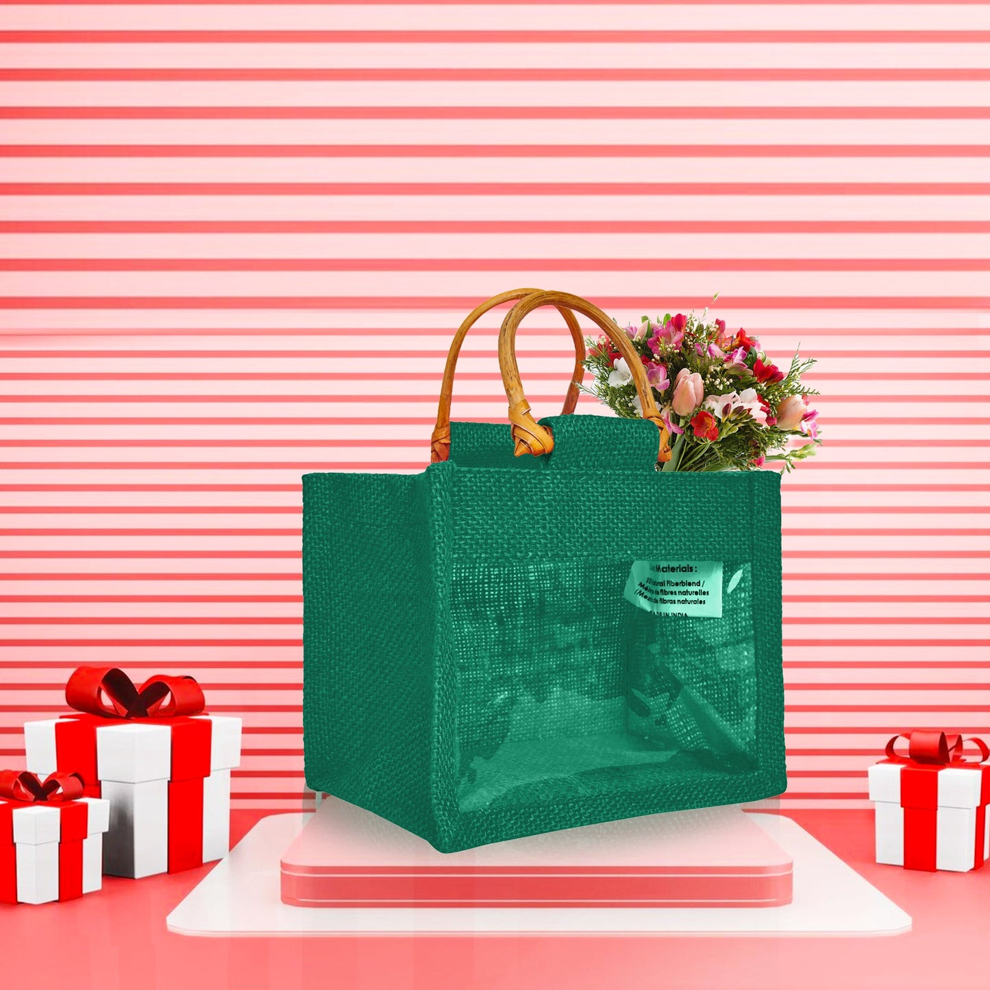 Eco-Friendly & Reusable Jute Gift Bags – Burlap Pouches for Bridesmaids, Wedding Gifts, DIY Favors (7 Pcs )