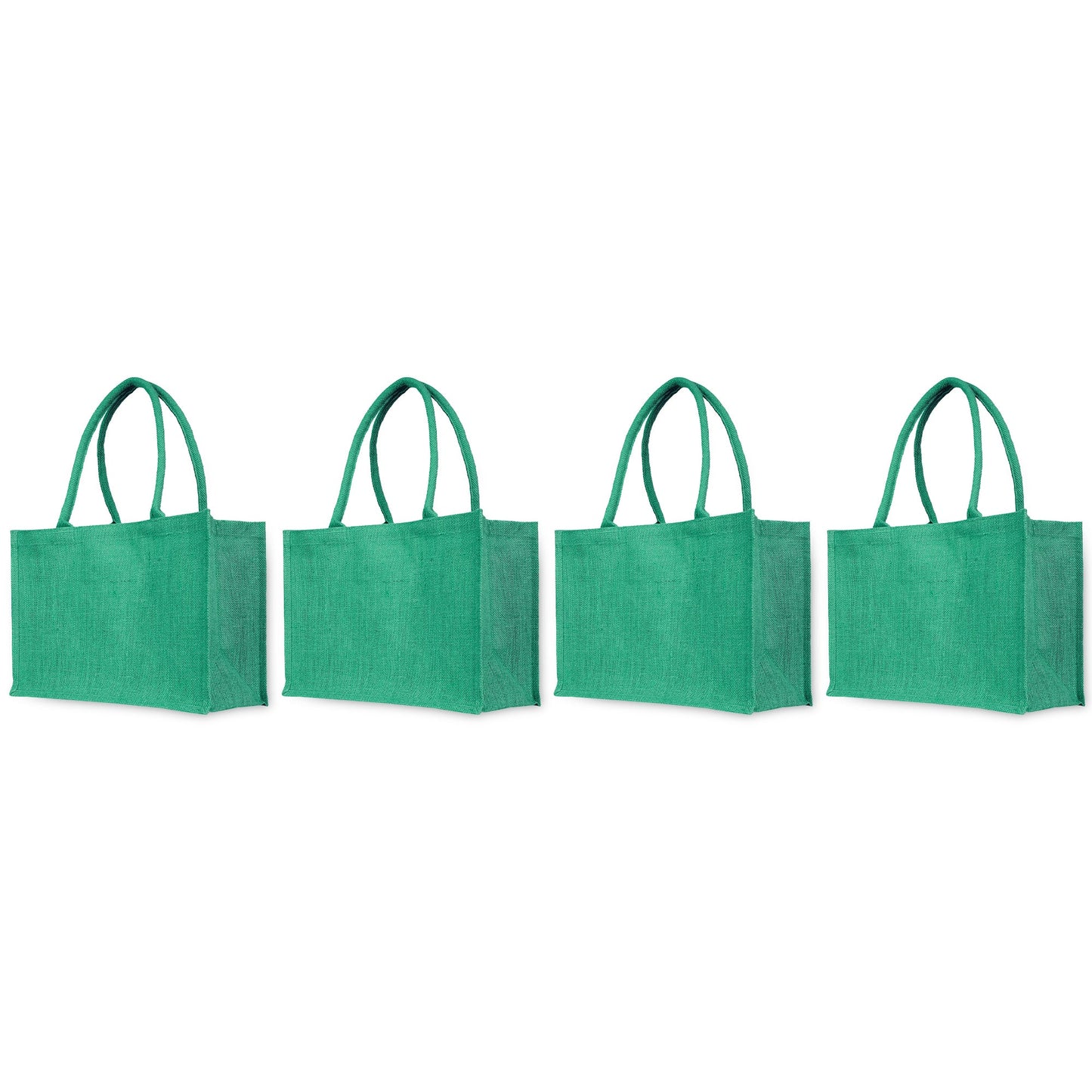 Colorful Jute Market Tote Bags for Weddings, Travel & Holidays, Available for Wholesale (Set of 4)