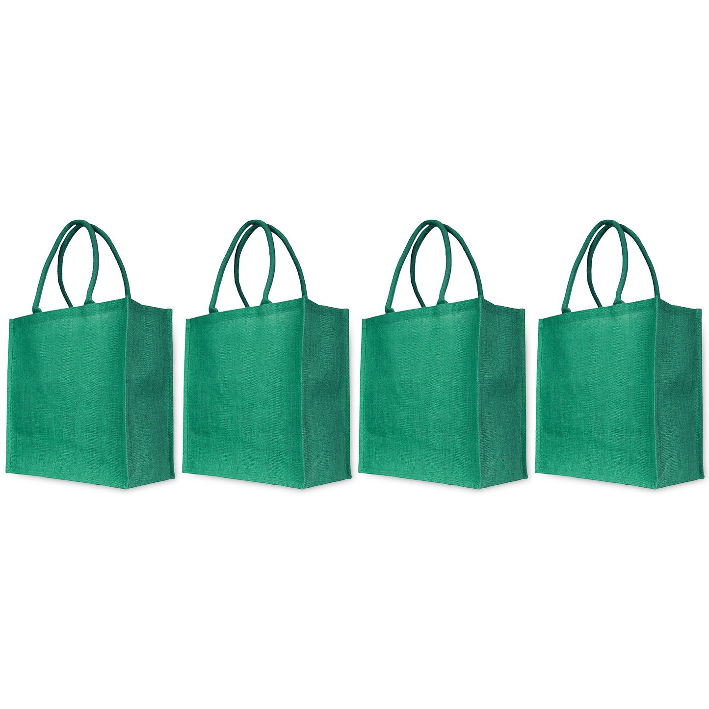 Jute Shopping Bags for Wholesale – Coloured Burlap Totes for Gifting, Promotions & Daily Use (Set of 4)