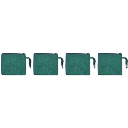 Wholesale Reusable Burlap Tote Bags – Jute Gift, Grocery, Beach & Wedding Party Bags (Set of 4)