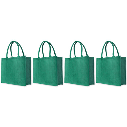 Colourful Jute Tote Bags for Wholesale –  For Promotions, Holidays, Weddings, Travel & Daily Use (Set of 4)