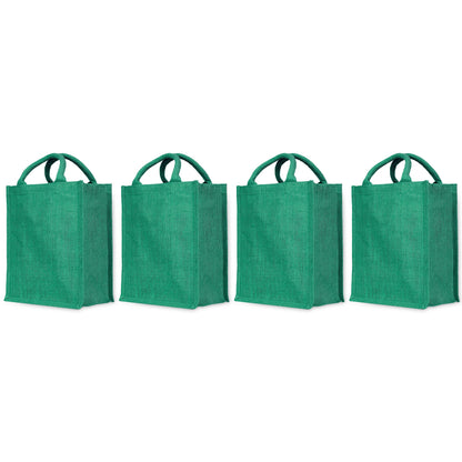 Colorful Wholesale Jute Tote Bags – Perfect for Shopping, Weddings, Valentine’s, Mother’s Day & more (Packs of 4)