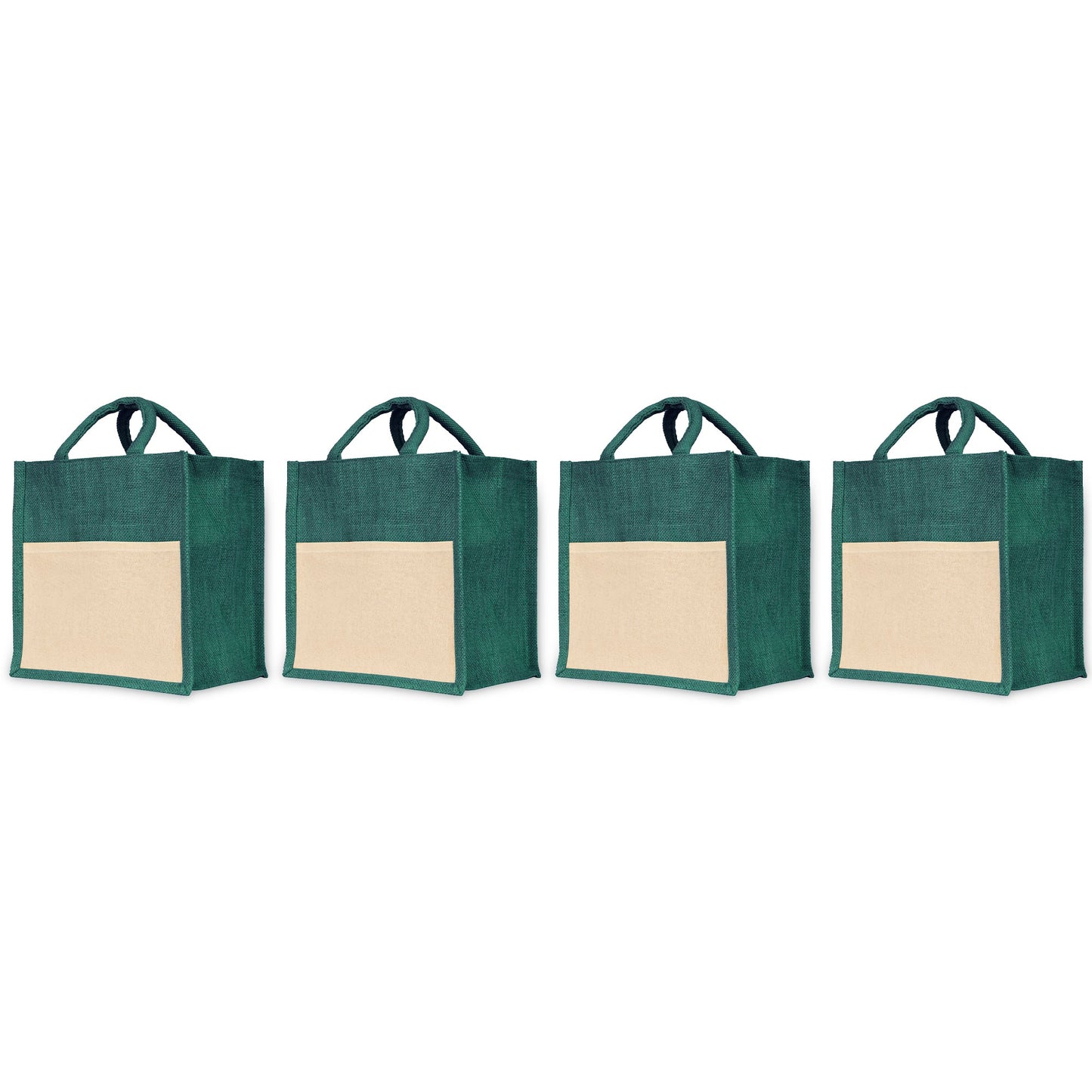 Jute Shopping Bags – Eco-Friendly Wholesale Bags for Travel, Weddings, Christmas, Thanksgiving & more (Set of 4)