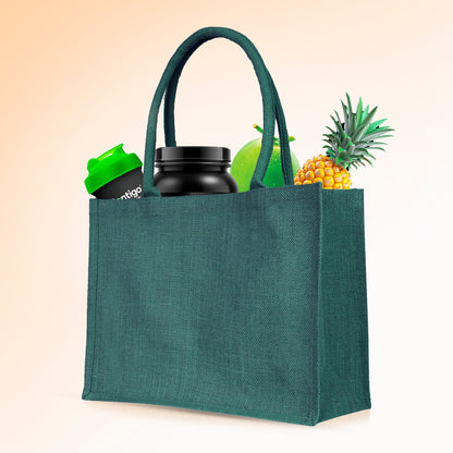 Bright Jute Tote Bags for Wholesale – Daily Use, Shopping, Travel, Holidays & Special Events (Set of 4)